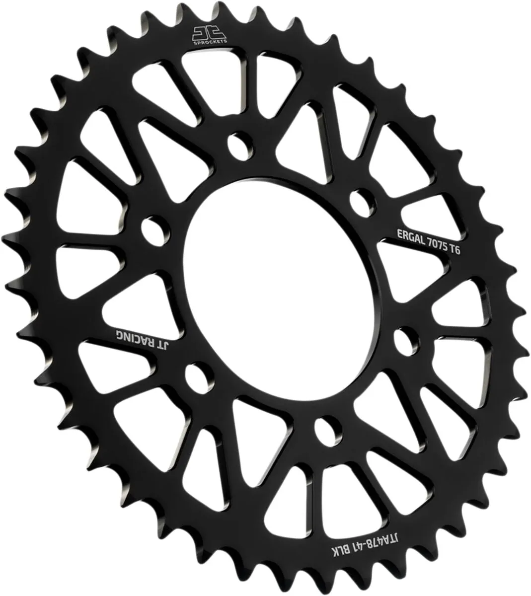Couronne Alu JT Sprockets 41 Dents PAS 520 Noir Diamètre Intérieur 080 Espacement Fix - vue 2