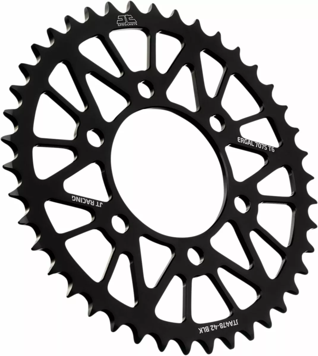 Couronne JT Sprockets aluminium 42 dents pas 520 noir diamètre intérieur 080 - vue 2