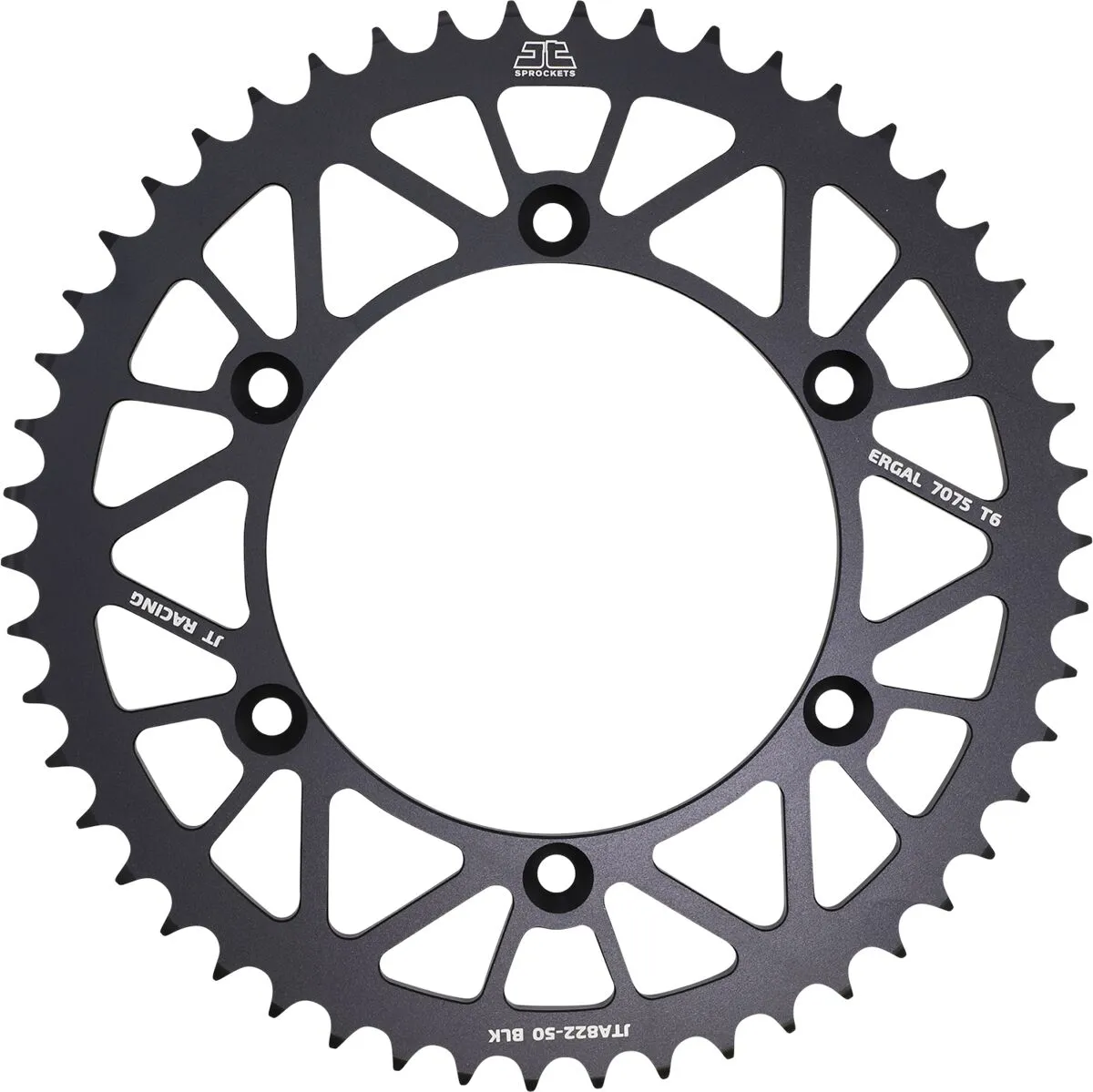 Couronne JT Sprockets aluminium 50 dents pas 520 noir diamètre intérieur 136 espacement fixe - vue 2