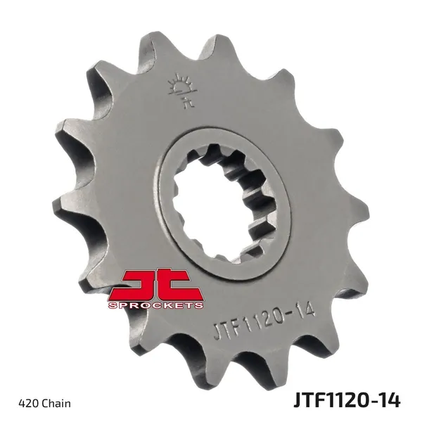 Pignon JT Sprockets 14Z PAS 420 à denture fine diamètre intérieur 17/20 - vue 2
