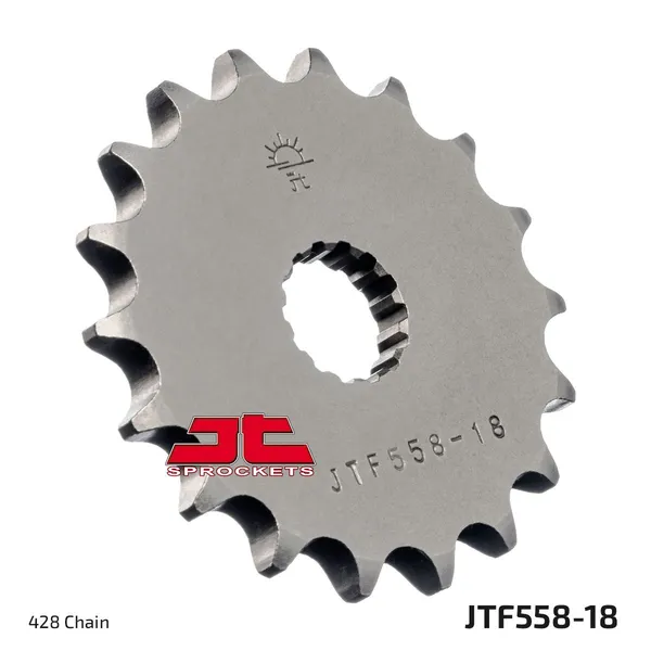 Pignon JT Sprockets 18Z PAS 428 à denture fine diamètre intérieur 17.7/2 - vue 2