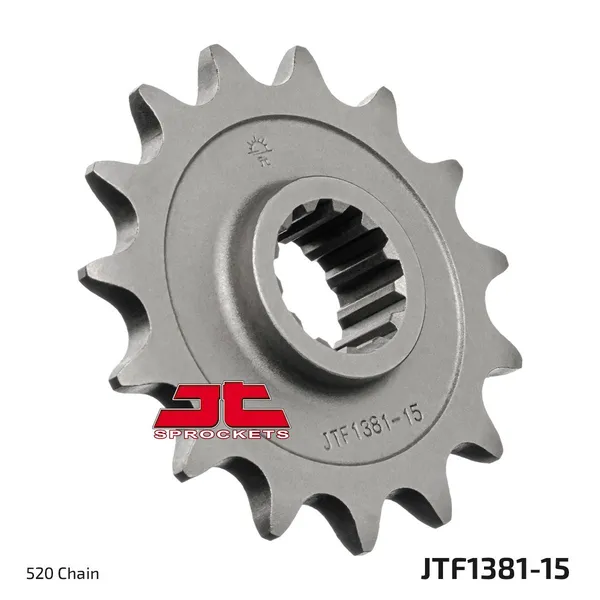 Pignon JT Sprockets 15Z pas 520 denture fine alésage 21,7/2 - vue 2