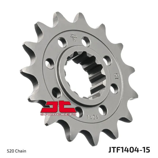 Pignon Racing JT Sprockets 15Z PAS 520 à denture fine diamètre intérieur 26/30 - vue 2