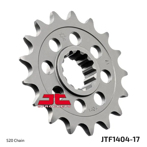 Pignon Racing JT Sprockets 17Z PAS 520 denture fine diamètre intérieur 26/30 - vue 2