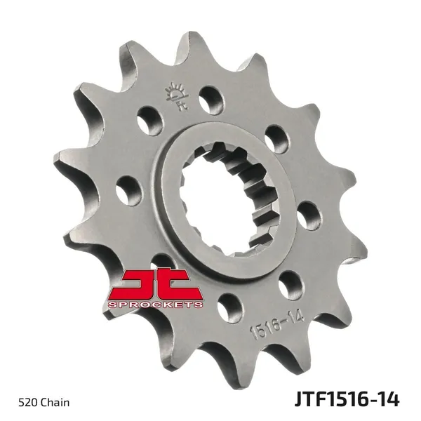 Pignon Racing JT Sprockets 14Z PAS 520 à denture fine diamètre intérieur 21.7/2 - vue 2