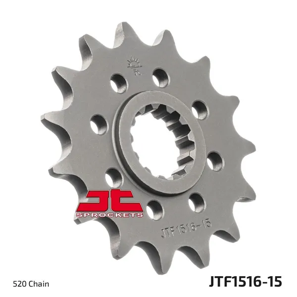 Pignon Racing JT Sprockets 15Z PAS 520 denture fine diamètre intérieur 21.7/2 - vue 2