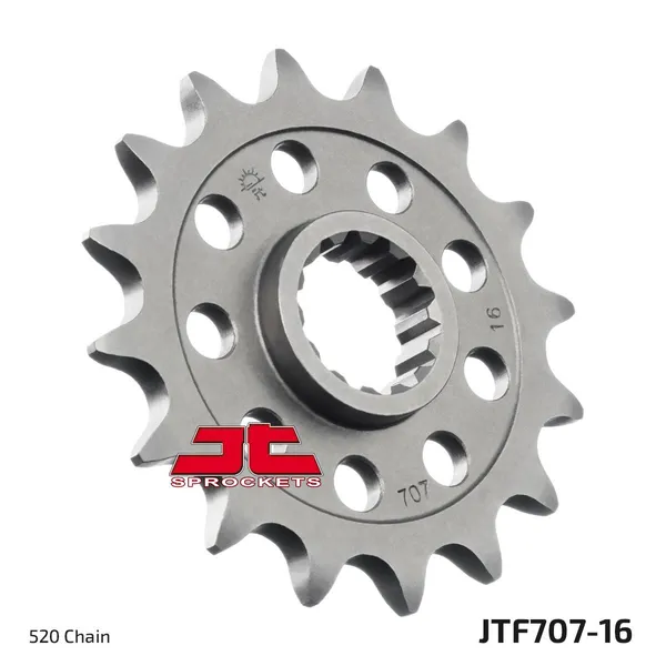 Pignon Racing JT Sprockets 16Z PAS 520 denture fine diamètre intérieur 22.2/2 - vue 2