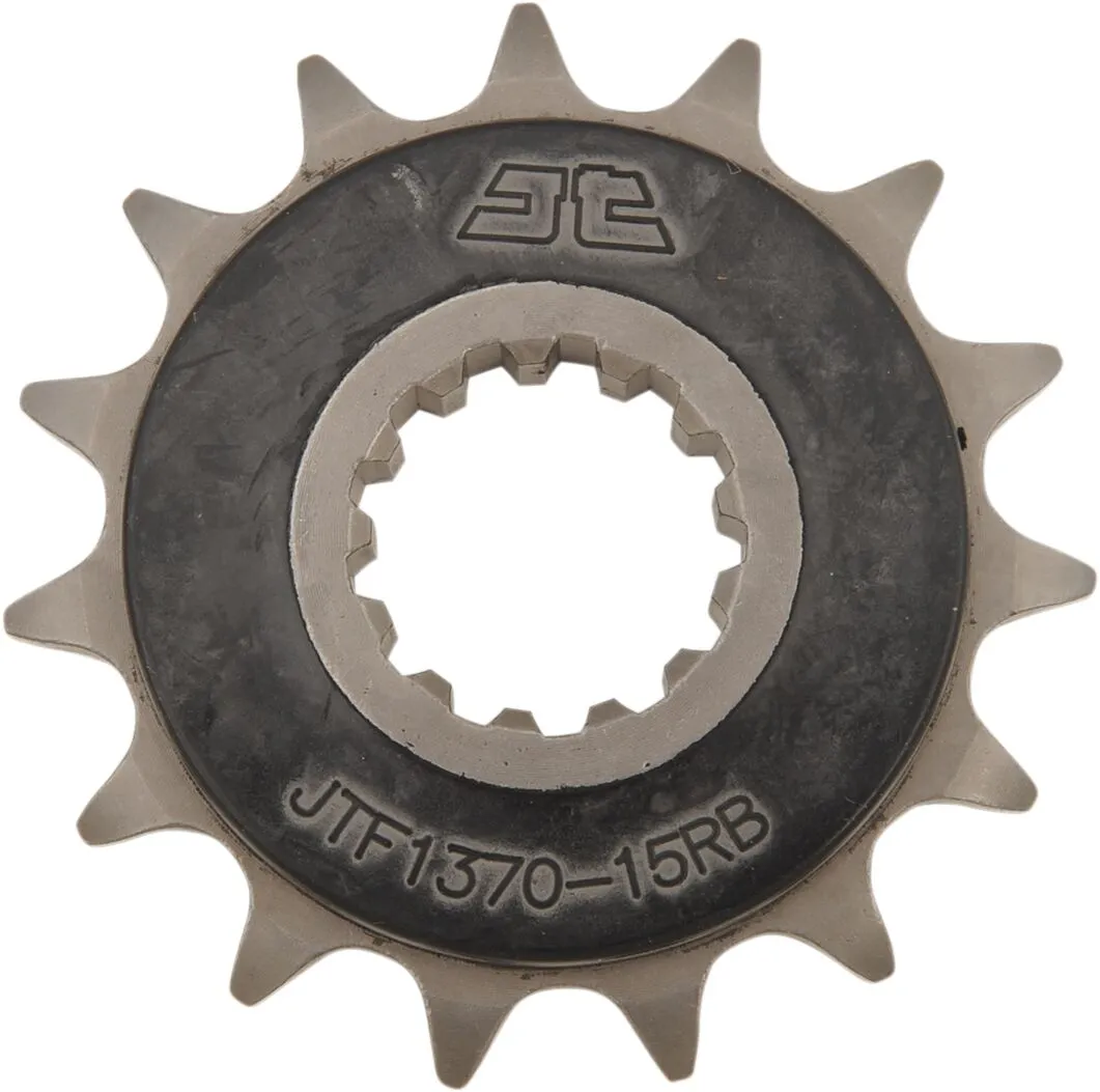 Pignon JT Sprockets 15Z PAS 525 caoutchouté diamètre intérieur 26/30 - vue 2
