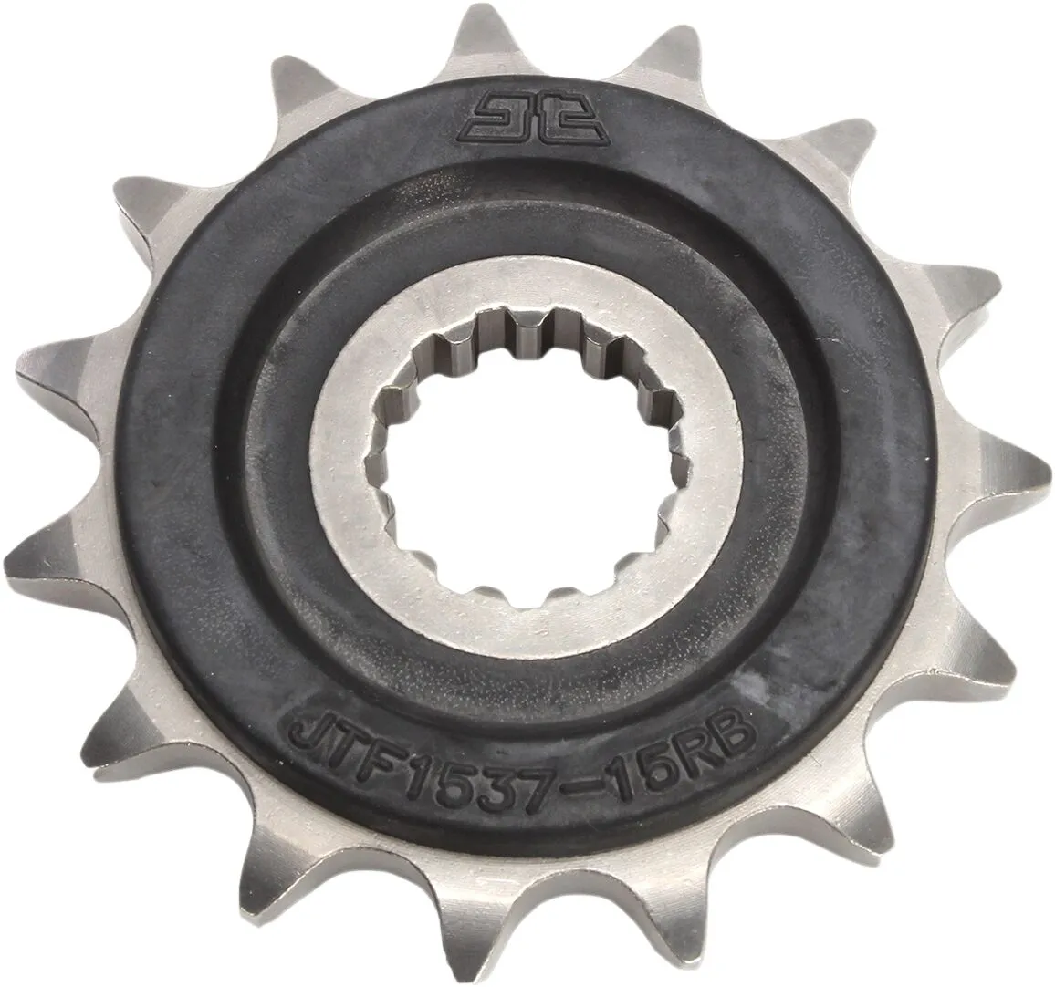 Pignon JT Sprockets 15Z pas 525 caoutchouté diamètre intérieur 21.6/25 - vue 2