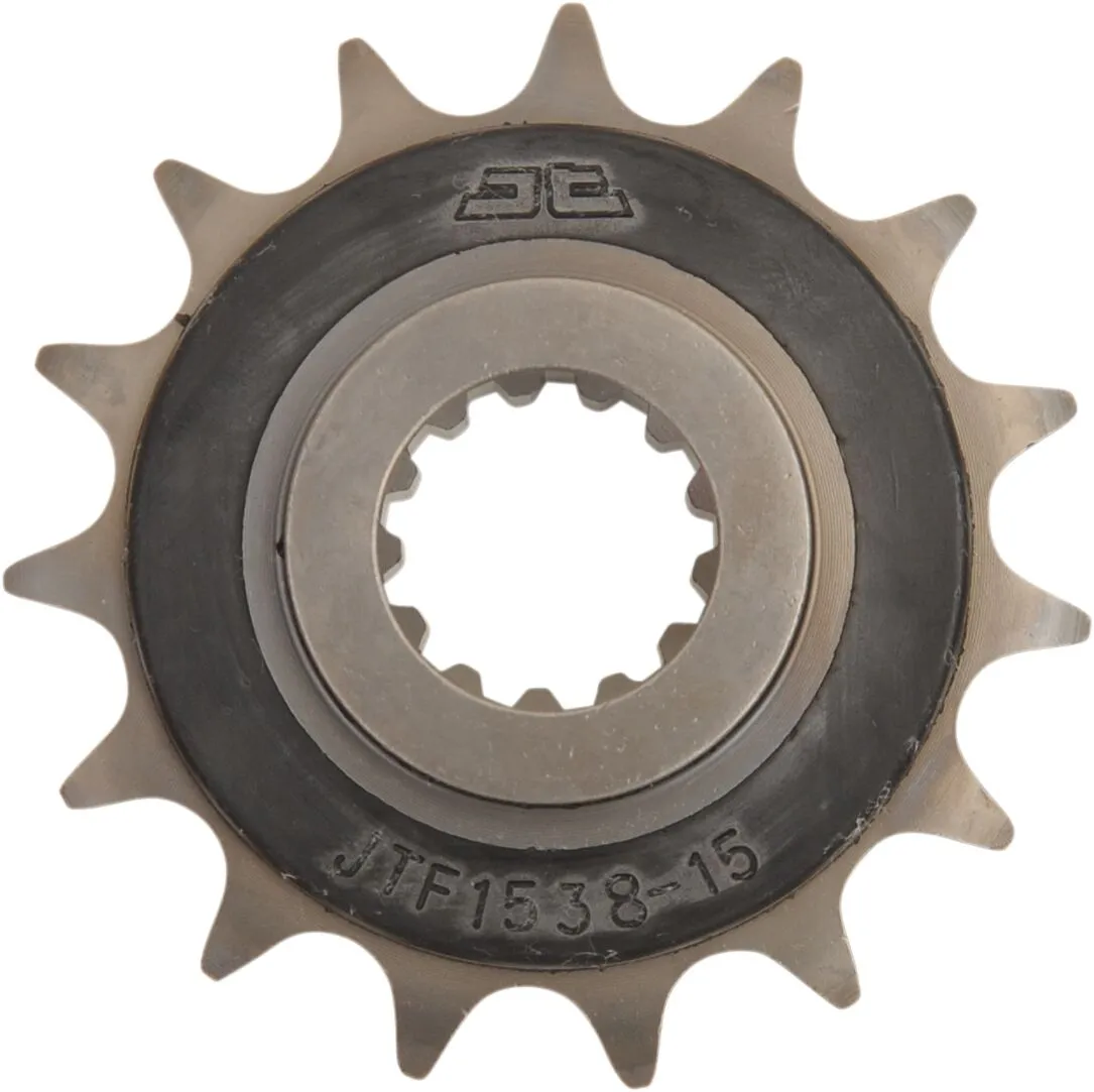 Pignon JT Sprockets 15Z PAS 520 caoutchouté diamètre intérieur 22/25 - vue 2