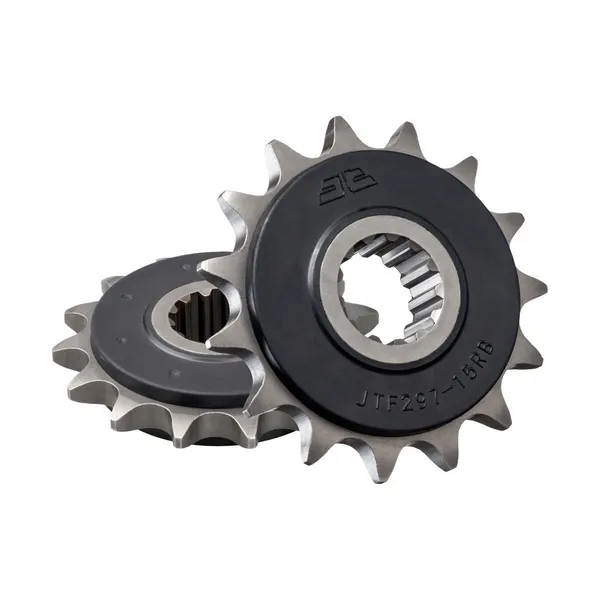 Pignon JT Sprockets 15Z pas 525 caoutchouté diamètre intérieur 21.6/25 - vue 2