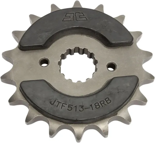 Pignon 18Z pas 530 caoutchouté JT Sprockets diamètre intérieur 21,6/25 - vue 2