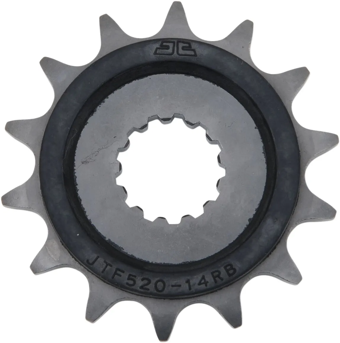 Pignon JT Sprockets 14Z pas 525 caoutchouté diamètre intérieur 21.7/25 - vue 2