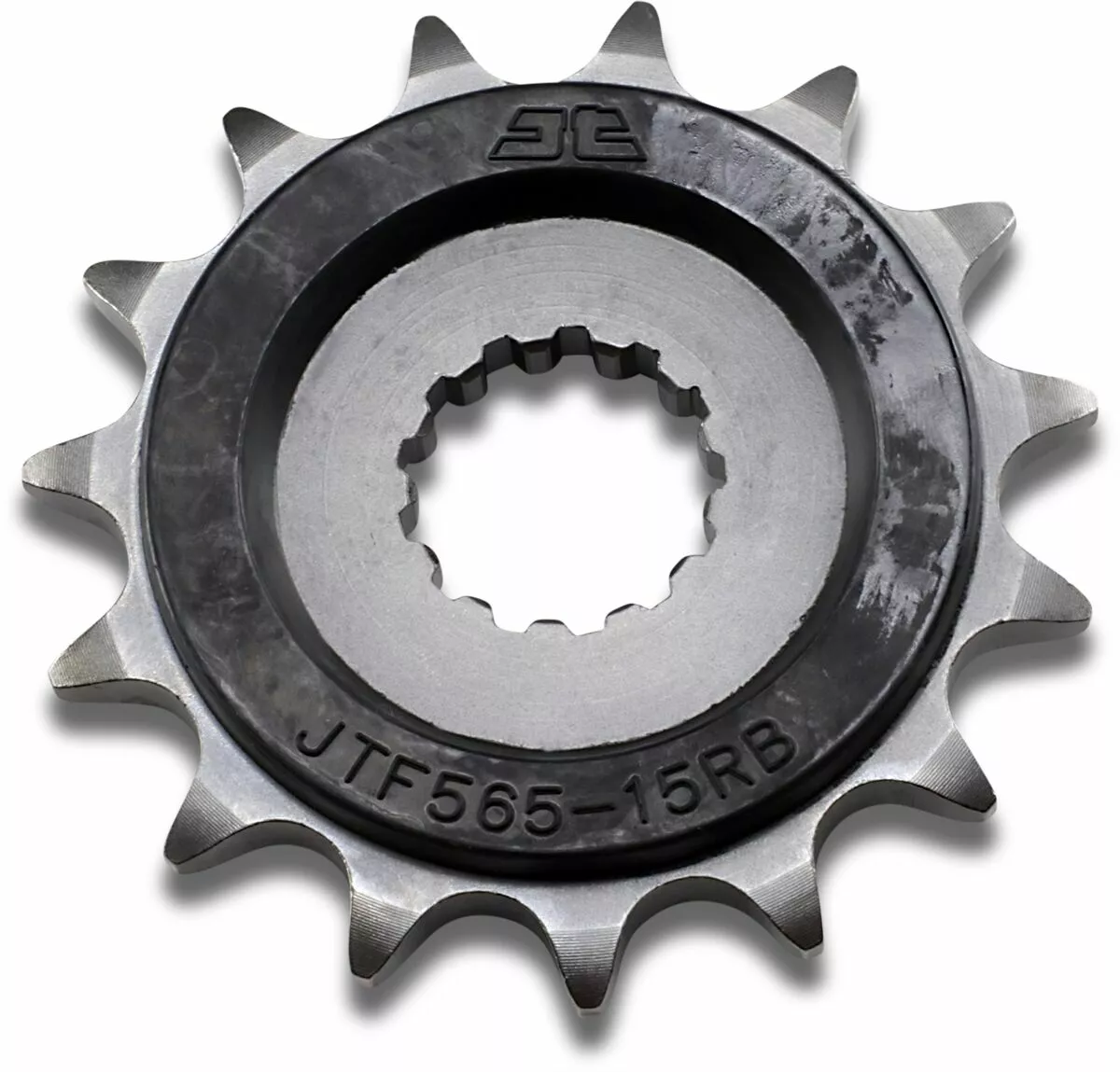 Pignon JT Sprockets 15Z pas 520 caoutchouté diamètre intérieur 21.7/25 - vue 2
