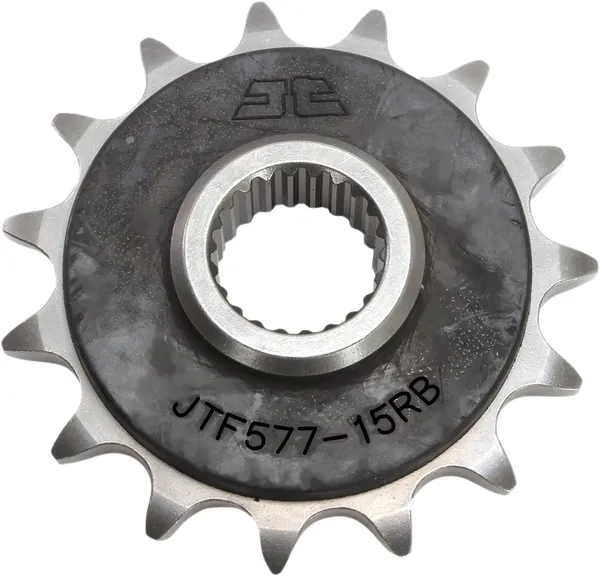 Pignon JT Sprockets 15Z PAS 520 Caoutchouté Diamètre intérieur 21.3/23 - vue 2
