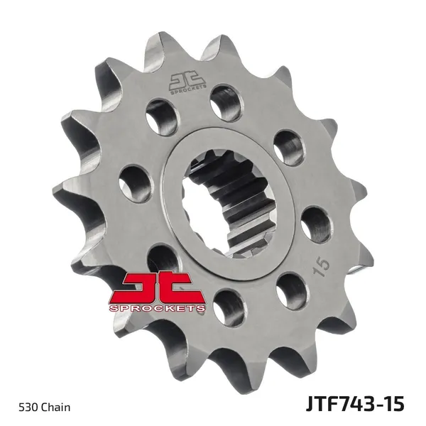 Pignon JT Sprockets 15Z PAS 530 à denture fine diamètre intérieur 22/25 - vue 2