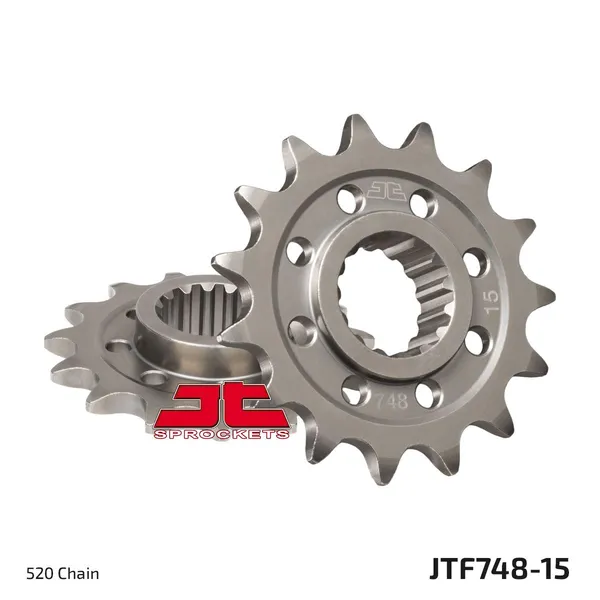 Pignon Racing 15Z pas 520 à denture fine JT Sprockets diamètre intérieur 25/28 - vue 2