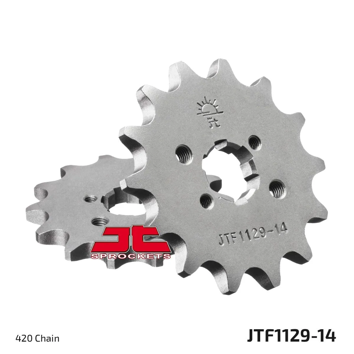 Pignon JT Sprockets 14Z pas 420 à grosse denture diamètre intérieur 14 - vue 2