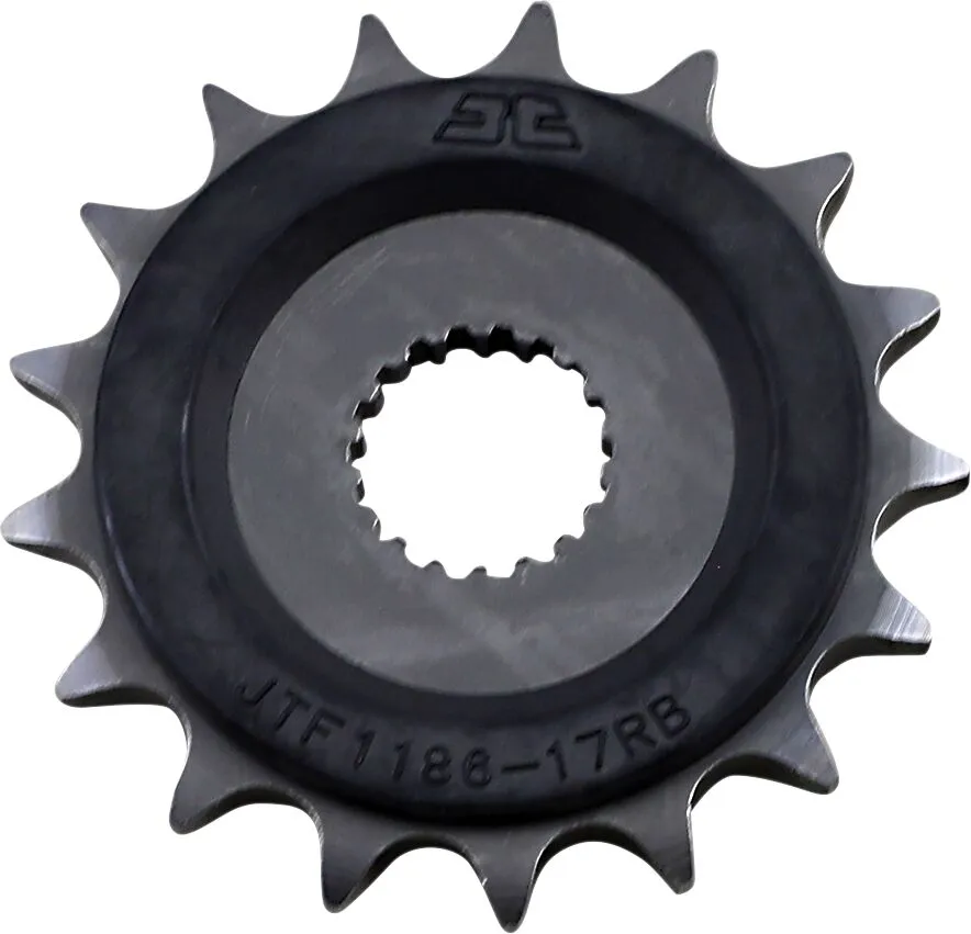Pignon JT Sprockets 17Z PAS 525 caoutchouté diamètre intérieur 25/22,5 - vue 3