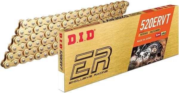 DID Chaîne X-ring Or/Or 520ERVT/120 ouverte avec attache rapide - vue 3