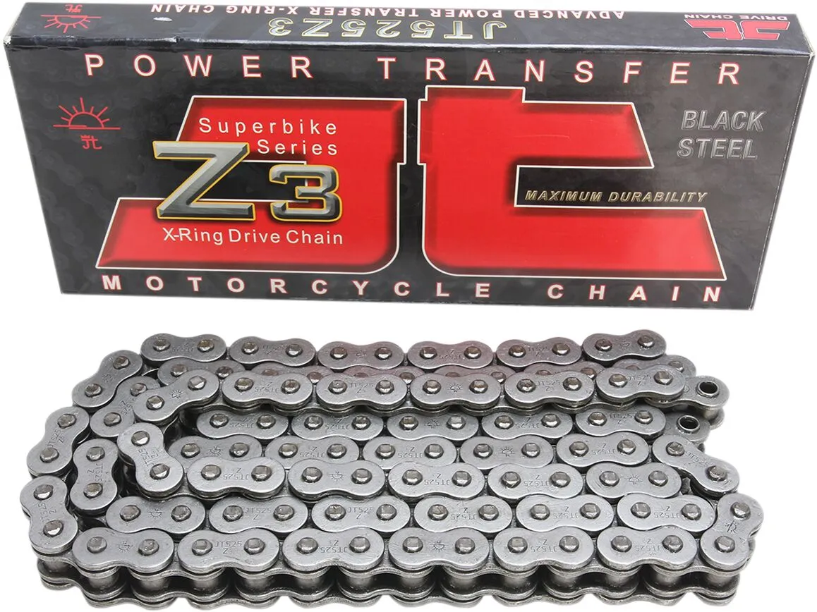 JT Chaîne X-Ring 525Z3/108 ouverte avec maillon à rivet - vue 3