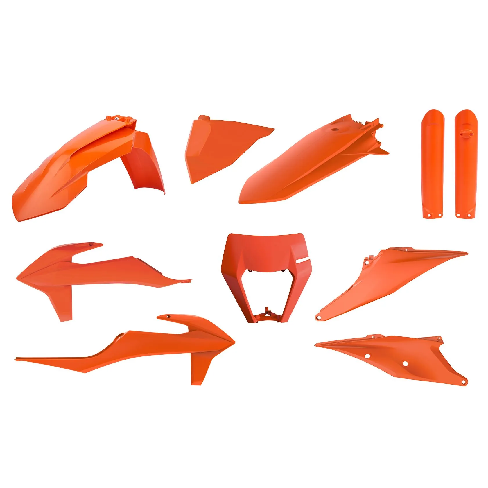 Kit complet plastiques POLISPORT KTM EXC/EXC-F 2020+ orange - vue 4
