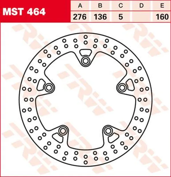 Disque de frein fixe starr TRW - vue 2