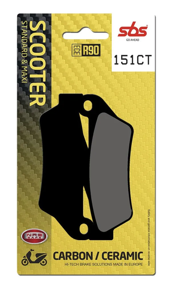Plaquettes de frein SBS 151CT (671) - vue 2