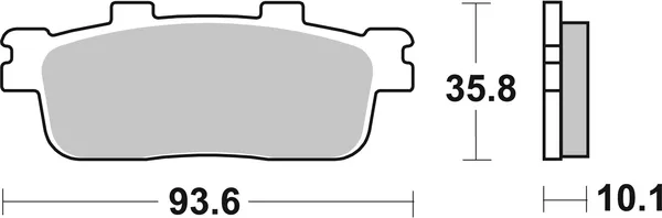 Plaquettes de frein SBS 201HF - vue 3
