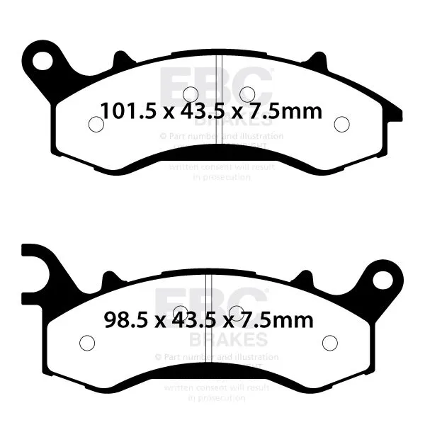 Plaquettes de frein Standard EBC Voir 7320144 04/26 - vue 2