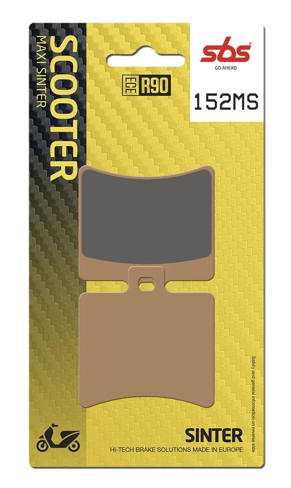 Plaquettes de frein SBS 152MS (747) - vue 2