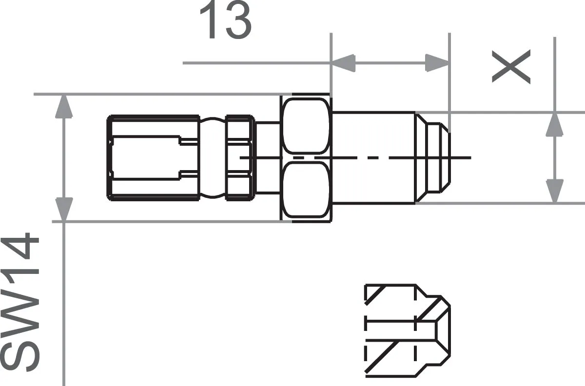TRW Raccord d'embrayage M10X1.0 mâle