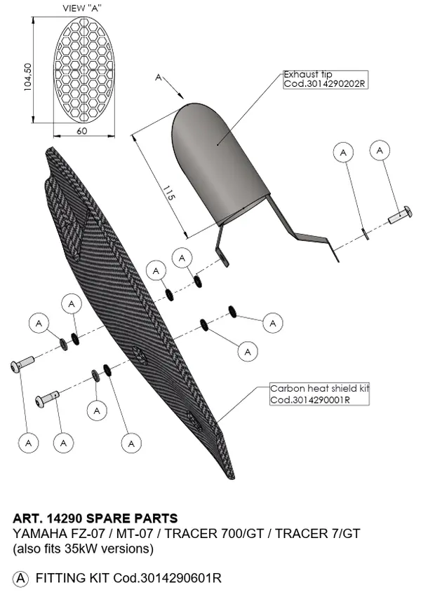 Silencieux MOOSE OFFROAD HARD-PARTS Core sleeve muffler 19