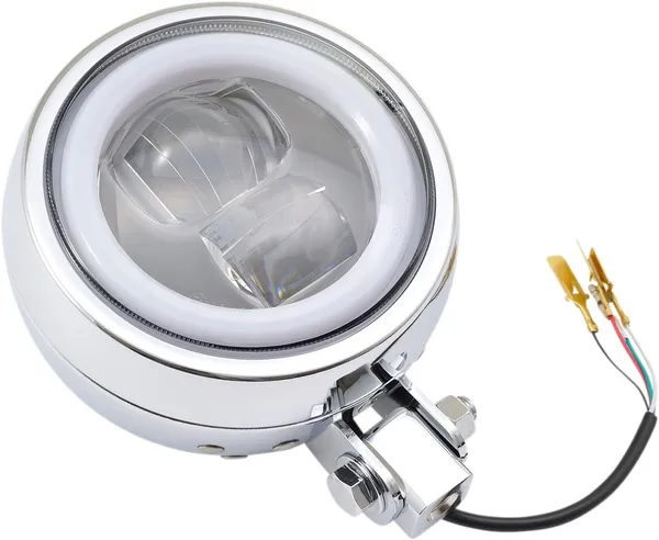 Phare LED Capsule 120 montage inférieur chrome Daytona - vue 4