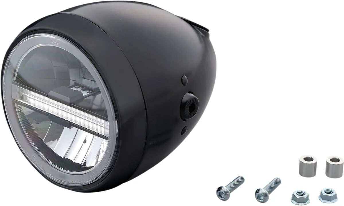 Phare LED DAYTONA 5 3/4 pouces Néovintage noir - vue 6