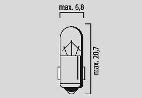 Ampoule Flosser 12V 2W BA7S compteur kilométrique Vespa old model blanche - vue 2