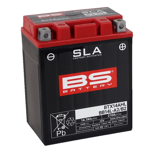 Batterie BTX14AHL / BB14L-A2/B2 BS BATTERY - vue 2