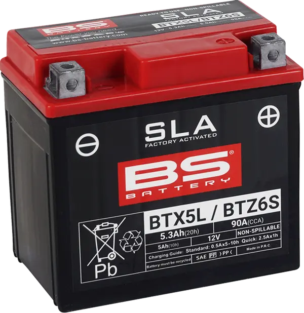 Batterie BS BATTERY BTX5L/BTZ6S activée en usine - vue 2