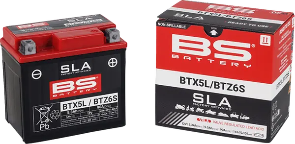 Batterie BS BATTERY BTX5L/BTZ6S activée en usine - vue 3
