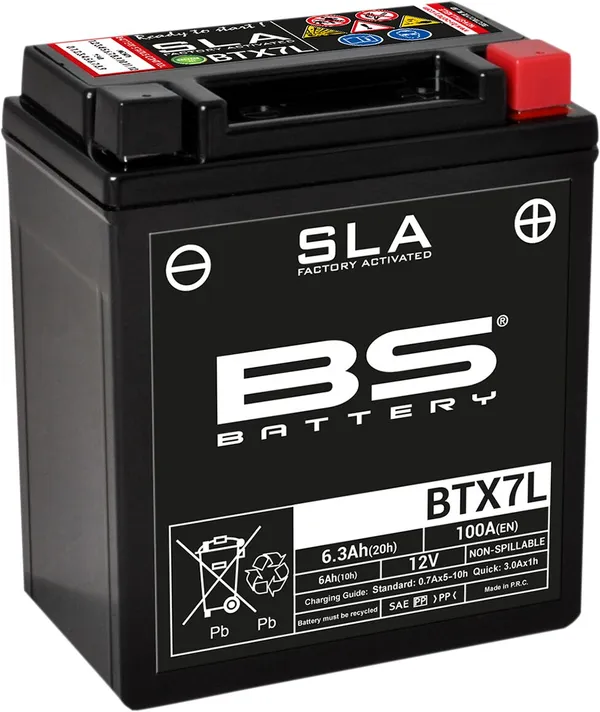 Batterie BTX7L BS BATTERY - vue 3