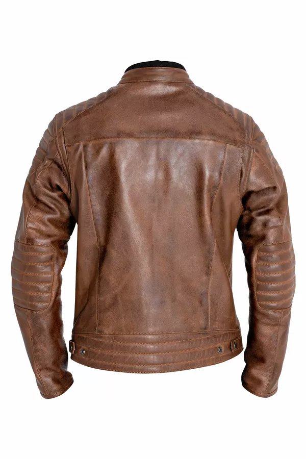 Blouson Dexter cuir marron MD JOHN DOE - vue 2