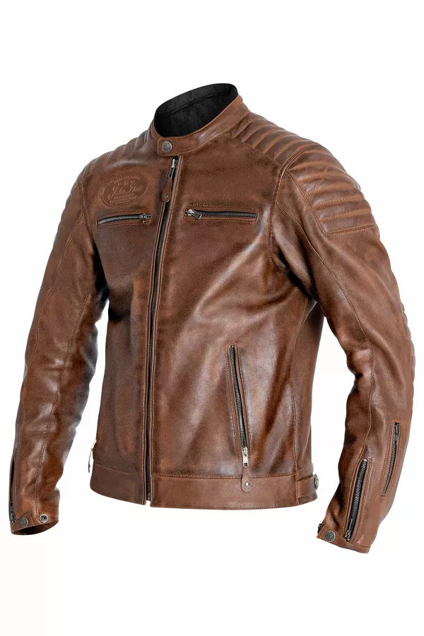 Veste cuir Dexter marron John Doe LG - vue 4