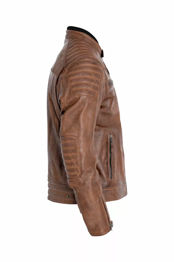 Veste cuir Dexter marron John Doe LG - vue 5