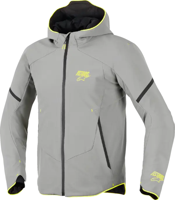Veste Alpinestars Aeroshell gris/jaune 3