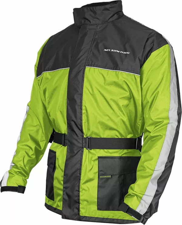 Veste moto Nelson Rigg JKT Solo Storm HV/BK MD - vue 2