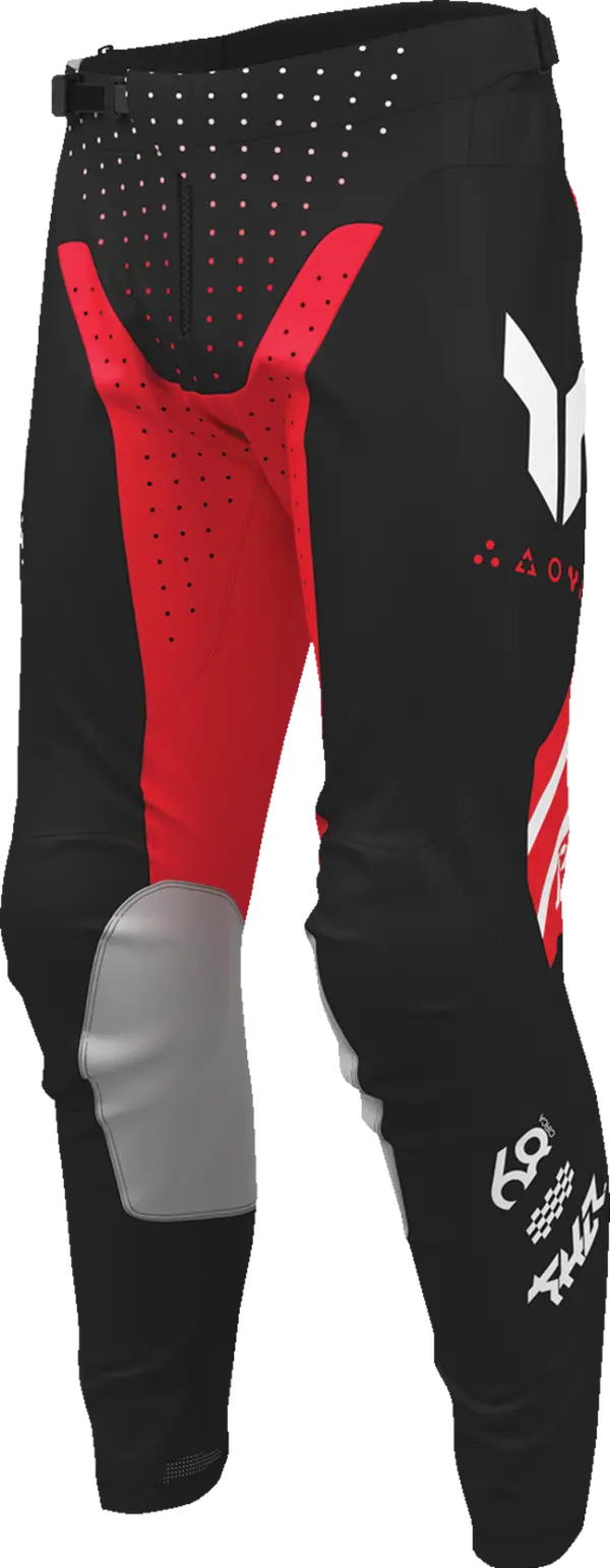 Pantalon THOR Launchmode Futura noir/rouge - vue 3