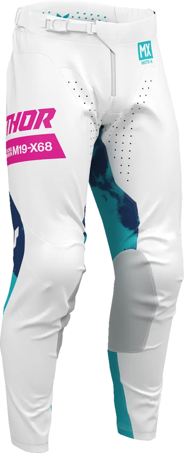 Pantalon THOR Launchmode Bleach blanc/aqua