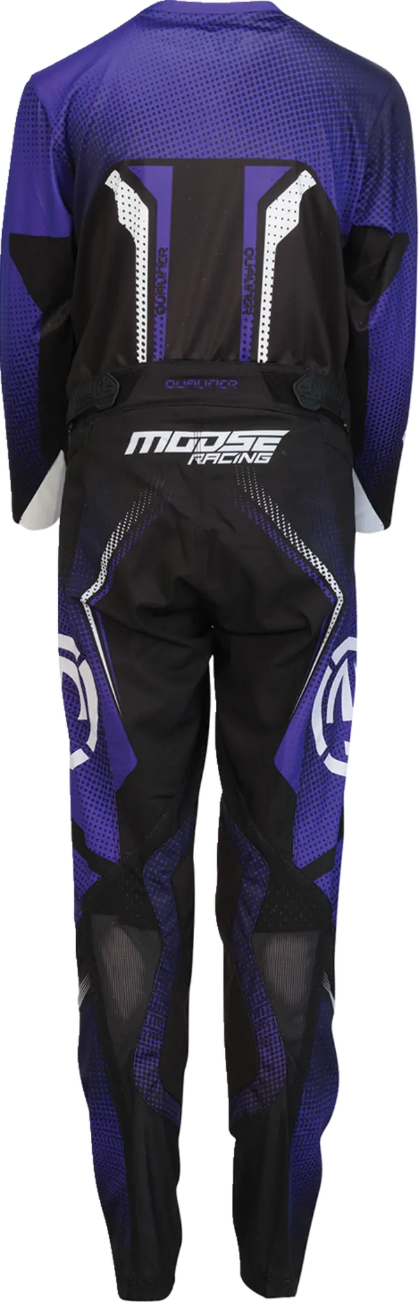 Pantalon moto MOOSE OFFROAD Youth Qualifier noir/violet - vue 3