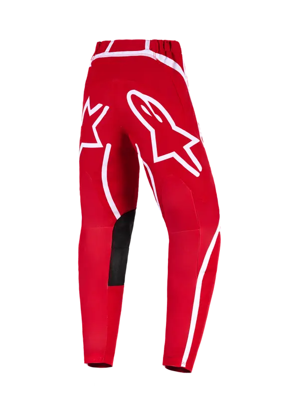 Pantalon Alpinestars Youth Fluid Apex rouge/blanc - vue 2