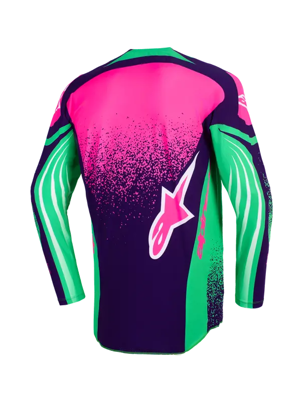 Veste moto Alpinestars Techstar Nomur pourpre/gris - vue 2